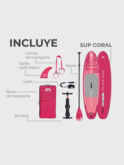 Stand Up Paddle SUP Inflable Coral Aqua Marina-7