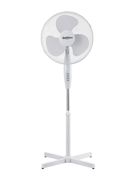 Ventilador de Pedestal Halten Blanco 3 Aspas 16" Silencioso-0