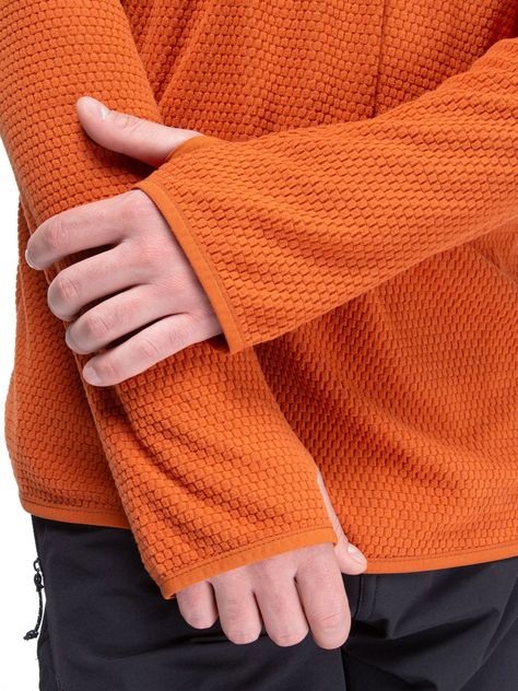 Poleron Hombre Nano Fleece Terracota Kano Tineo Deportivo-3