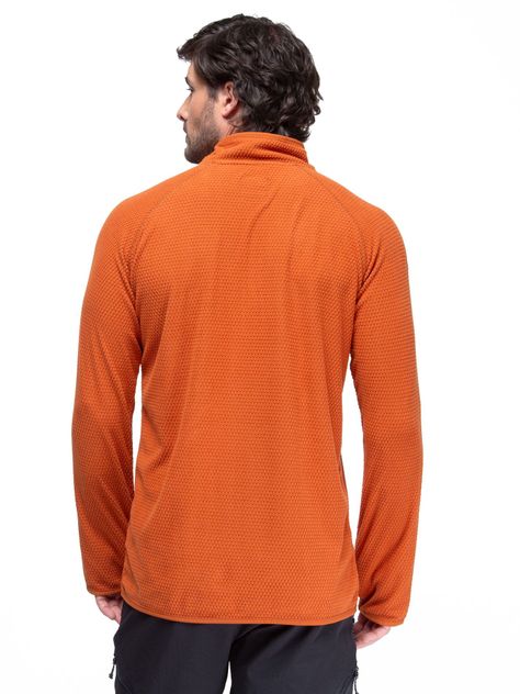 Poleron Hombre Nano Fleece Terracota Kano Tineo Deportivo-4