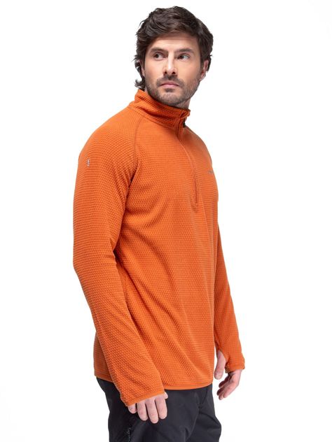 Poleron Hombre Nano Fleece Terracota Kano Tineo Deportivo-6