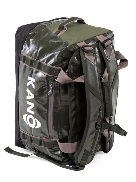 Bolso Mochila Impermeable Verde Kano Outdoor 40L Plegable-5