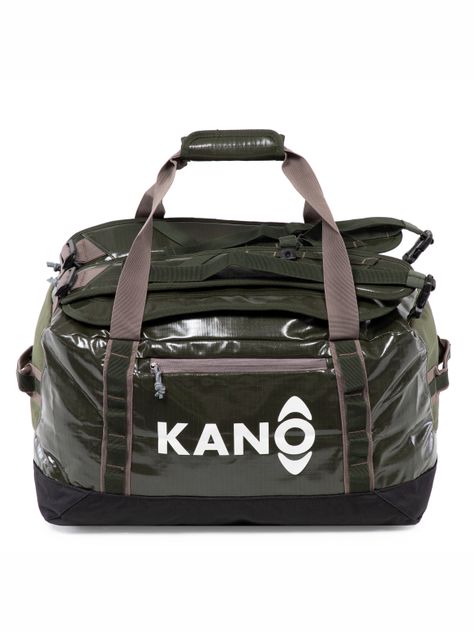 Bolso Mochila Impermeable Verde Kano Outdoor 40L Plegable-6