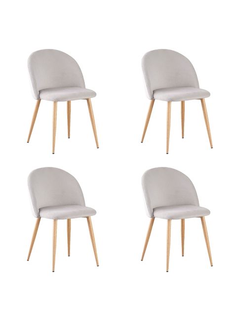 Set x4 Sillas de Comedor Top Living Dinka Cielo Terciopelo-0