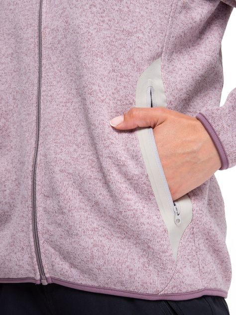 Chaqueta Polar Blend Mujer Kano Notro Lila con Bolsillos-3