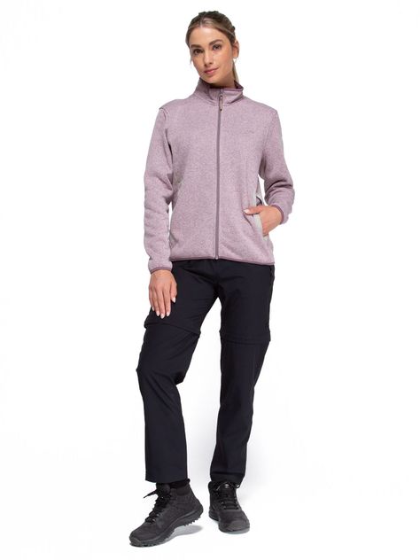 Chaqueta Polar Blend Mujer Kano Notro Lila con Bolsillos-4