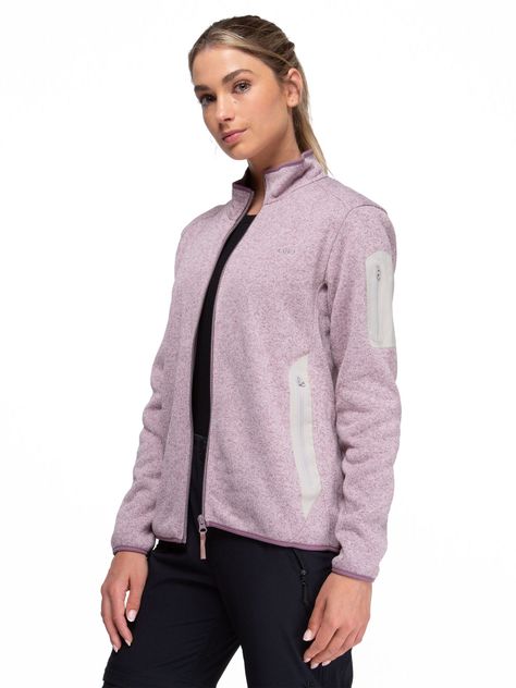 Chaqueta Polar Blend Mujer Kano Notro Lila con Bolsillos-5