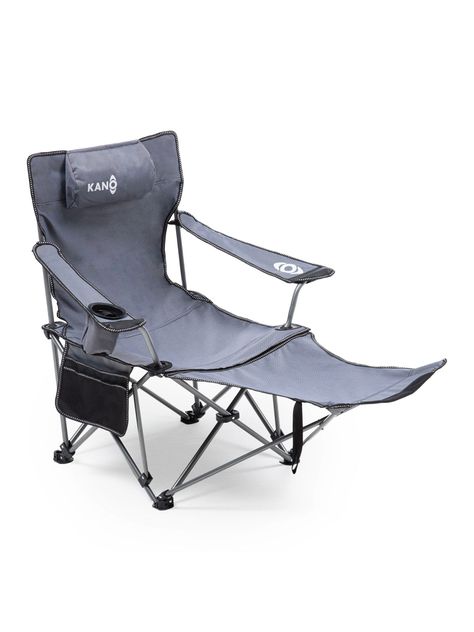 Silla Reposera Plegable Camping Kano con Reposapies-0