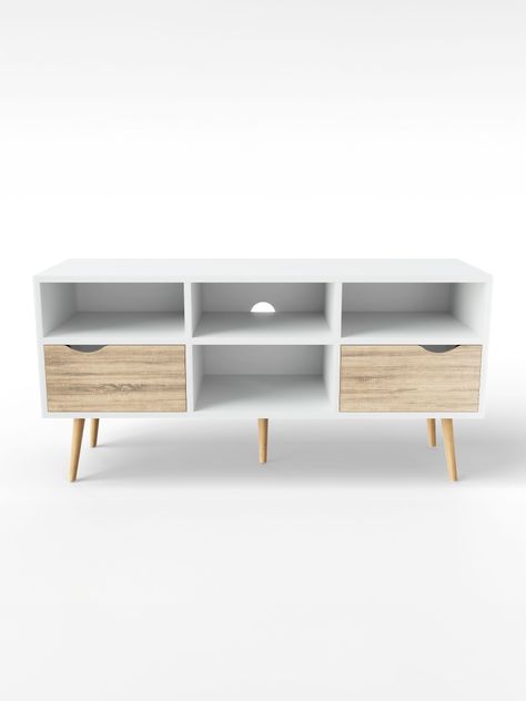 Rack de TV Top Living Bolonia con Cajones 117cm Nórdico-5