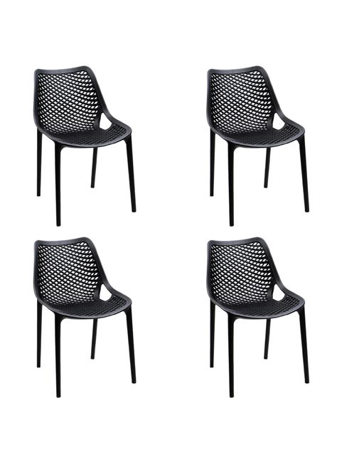 Set de 4 Sillas de Comedor y Terraza Relan Aira Apilables-0