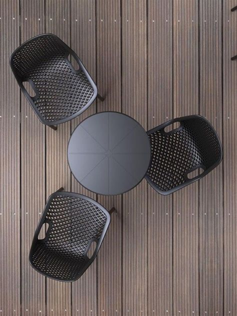 Set de 4 Sillas de Comedor y Terraza Relan Aira Apilables-5