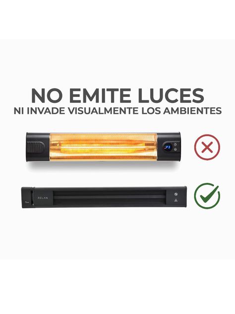 Estufa Exterior Eléctrica Relan de Pared y Techo 2400W-6