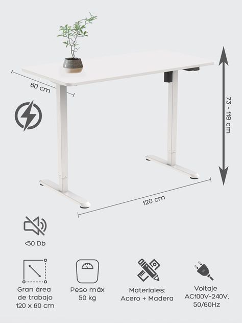 Escritorio Eléctrico Top Living Standing Desk Up&Down-2