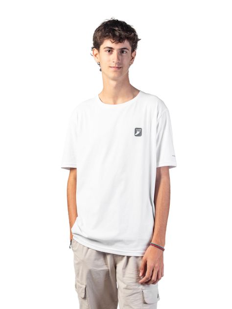 Polera Manga Corta Kano Ritoque 100% Algodón Orgánico Blanco-0