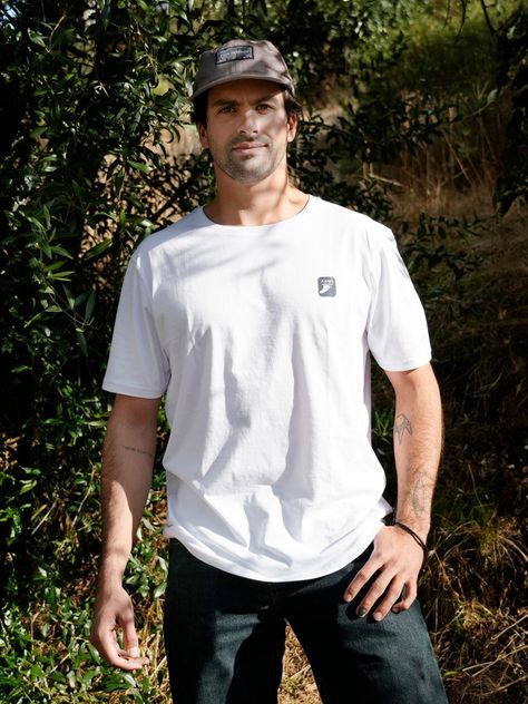 Polera Manga Corta Kano Ritoque 100% Algodón Orgánico Blanco-1