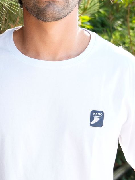 Polera Manga Corta Kano Ritoque 100% Algodón Orgánico Blanco-2
