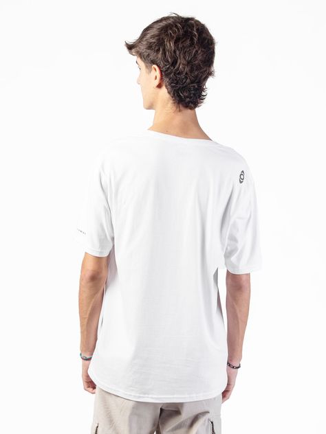 Polera Manga Corta Kano Ritoque 100% Algodón Orgánico Blanco-3
