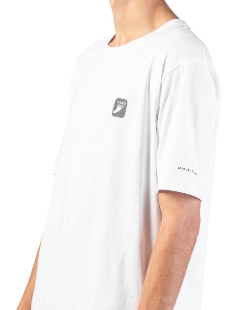 Polera Manga Corta Kano Ritoque 100% Algodón Orgánico Blanco-4