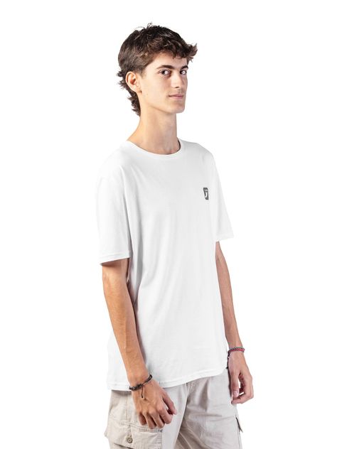 Polera Manga Corta Kano Ritoque 100% Algodón Orgánico Blanco-5