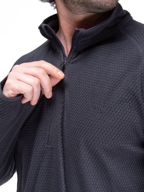 Poleron Hombre Nano Fleece Gris Kano Tineo Deportivo-5