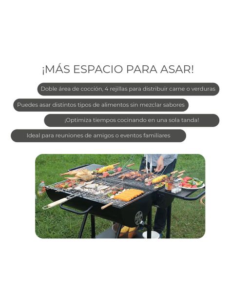 Parrilla Tambor Doble Cuerpo Relan a Carbón con Ruedas-5