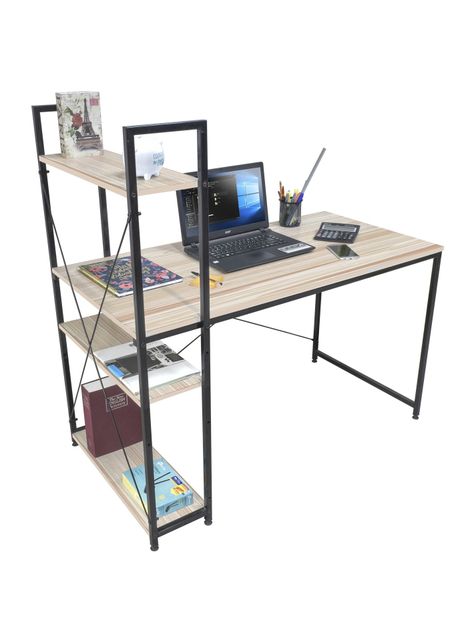 Escritorio Estilo Industrial Relan Estantería Lateral Desk 4-1