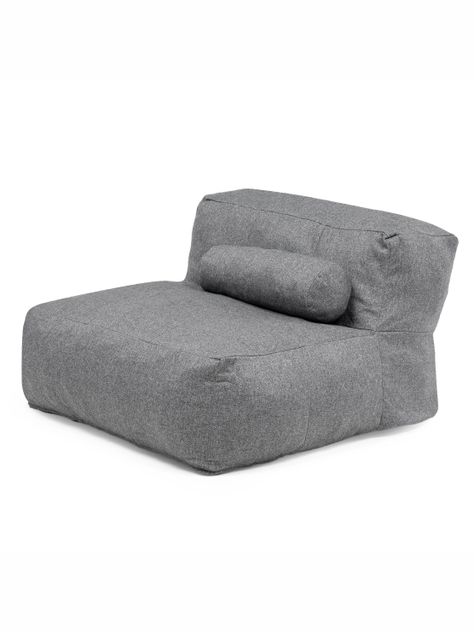 Sillón Pouf Seccional Gris / Pouf Sala de Estar Relan-7