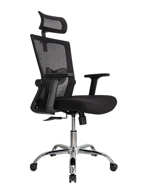Silla de Oficina Presidente Ergonomus Delphi Base Cromada-0