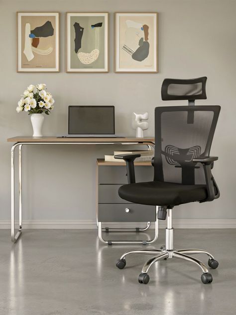 Silla de Oficina Presidente Ergonomus Delphi Base Cromada-1