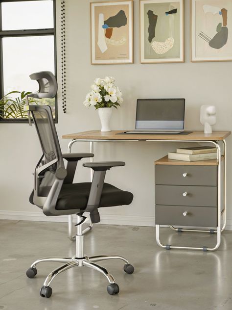 Silla de Oficina Presidente Ergonomus Delphi Base Cromada-4