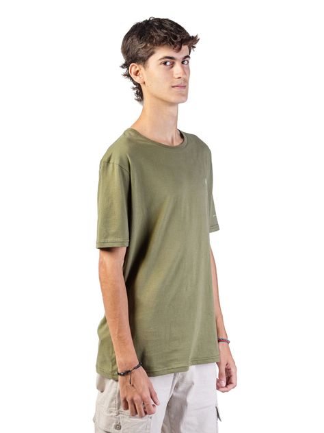 Polera Manga Corta Kano Pehuen 100% Algodón Orgánico Verde-2