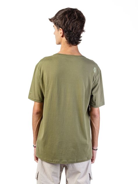 Polera Manga Corta Kano Pehuen 100% Algodón Orgánico Verde-7