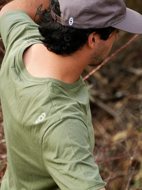 Polera Manga Corta Kano Pehuen 100% Algodón Orgánico Verde-8