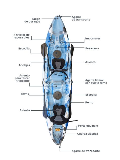 Kayak Rígido Oceanus / Kayak doble-2