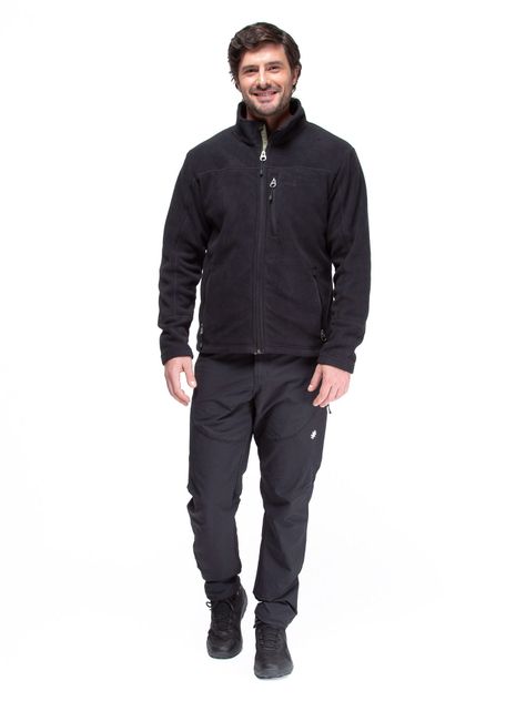 Poleron Polar Hombre Kano Canelo Negro Chaqueta de Polar-2