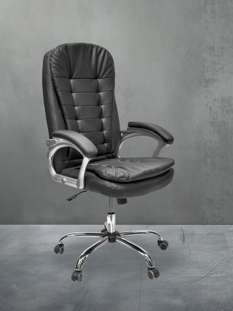 Silla de Escritorio Top Living Vernier Cuero Reclinable-1