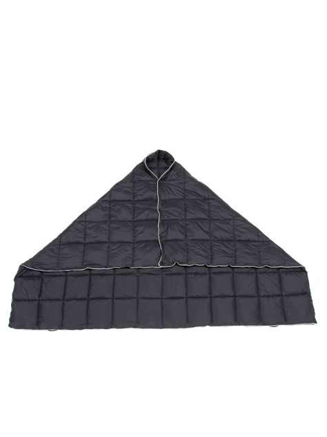 Manta Térmica Camping Kano con Botones Tipo Poncho Negro-8