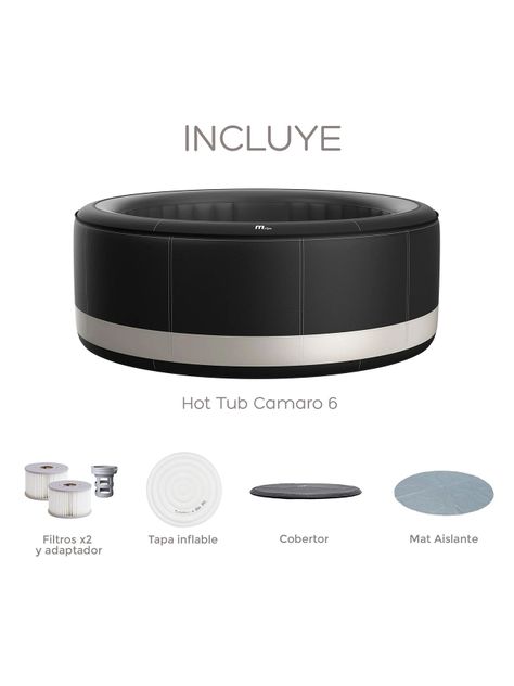 Hot Tub Inflable MSpa Camaro Premium SPA Para 6 Personas-8