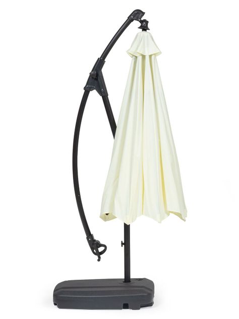 Quitasol Lateral Con Base Relan Sombrilla Manivela 300Cm-4