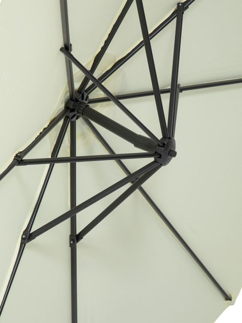 Quitasol Lateral Con Base Relan Sombrilla Manivela 300Cm-7