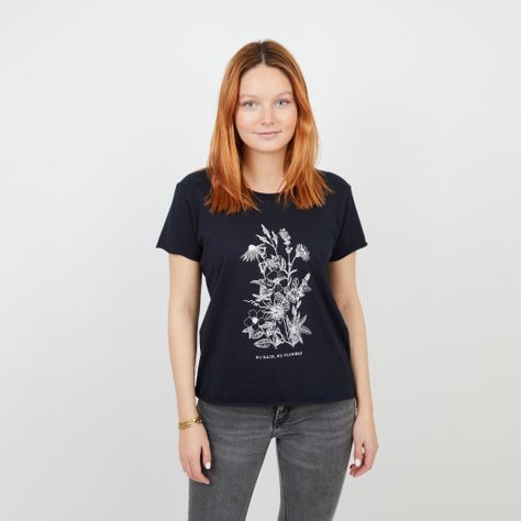 Polera Flores / Ropa Kano / Polera Manga Corta-0