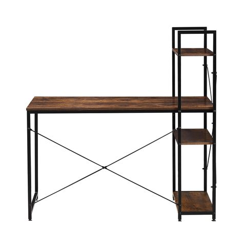 Escritorio Estilo Industrial Relan Estantería Lateral Desk 4-4