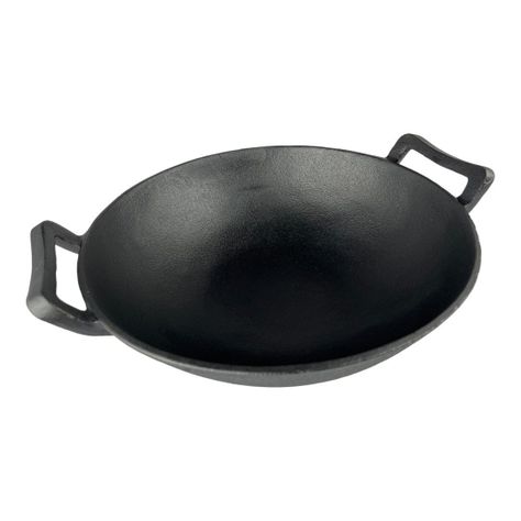 WOK FIERRO FUNDIDO 30CM CON TAPA-2