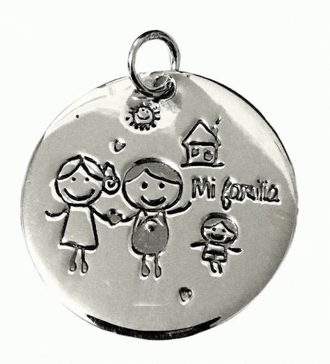 Colgante plata 925 Familia niño-0