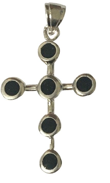 Colgante de plata 925 y piedras -0