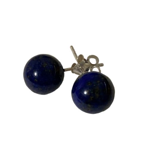 Aros de plata 925 y Lapislázuli-1