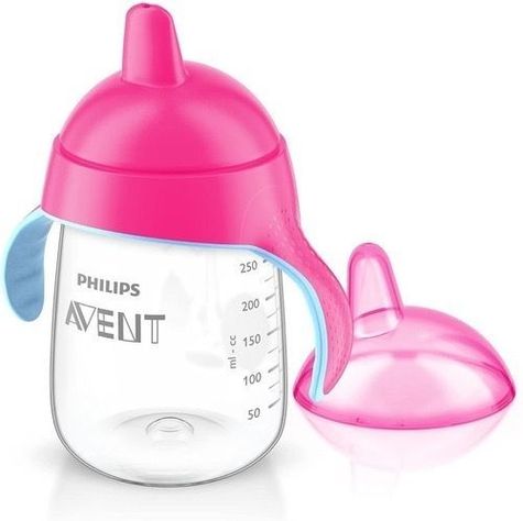 Vaso Avent antiderrame 340 ml Rosado -1