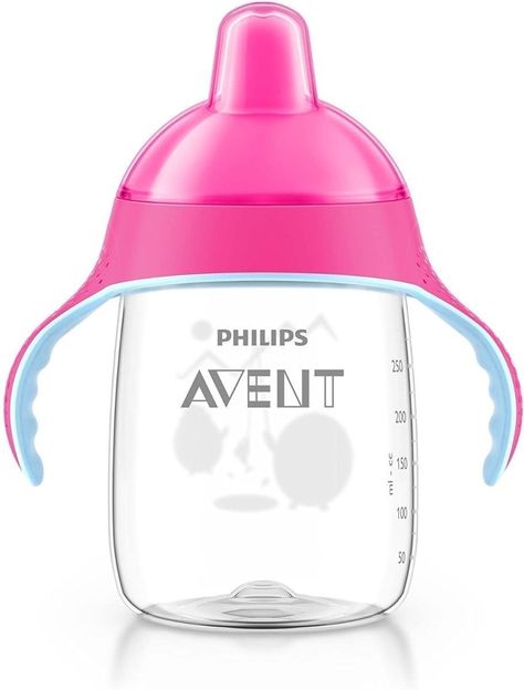 Vaso Avent antiderrame 340 ml Rosado -4