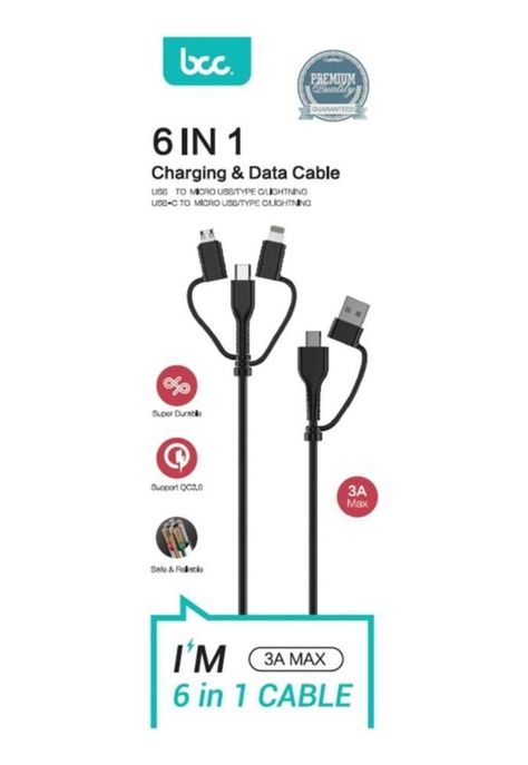 Cable De Carga 6 En 1  Qc 3.0 Carga Rapida-3