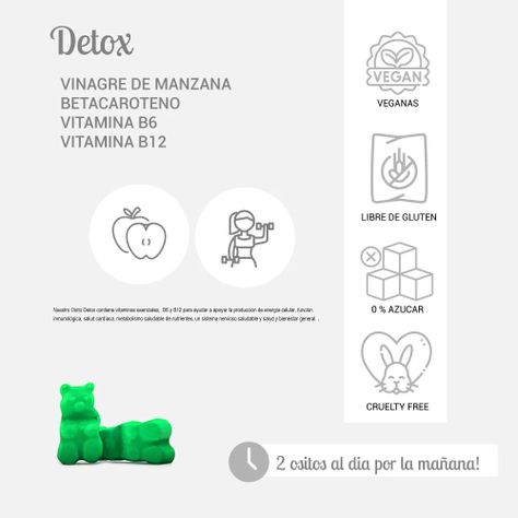 Vinagre De Manzana Detox- Vitamina B6 Y B12 - 60 Gomitas-2